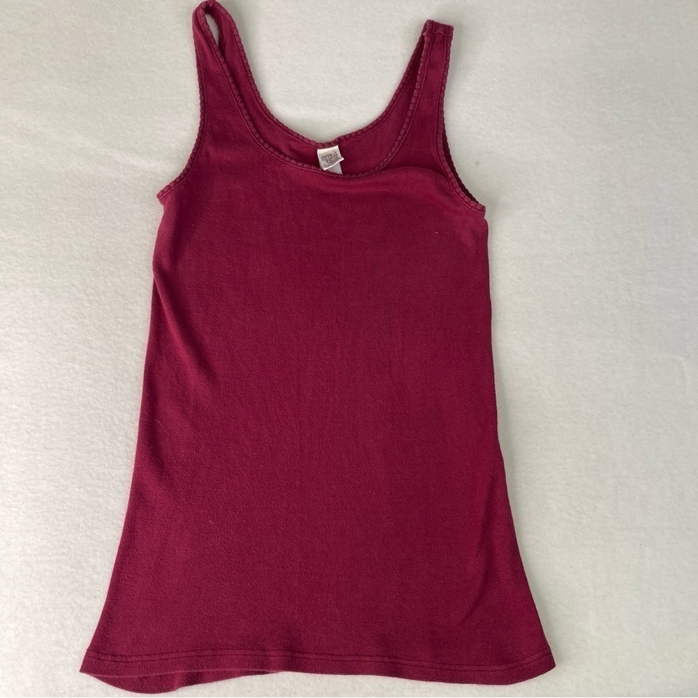Victoria's Secret Tank Top Merlot Small Medium Vintage 1980s